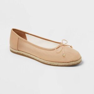 A New Day - Women’s Amara Flats with Memory Foam Insole - A Ne Beige